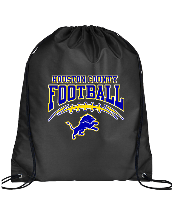 Houston County HS Football School Football - Drawstring Bag