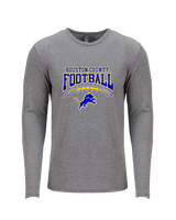 Houston County HS Football School Football - Tri-Blend Long Sleeve