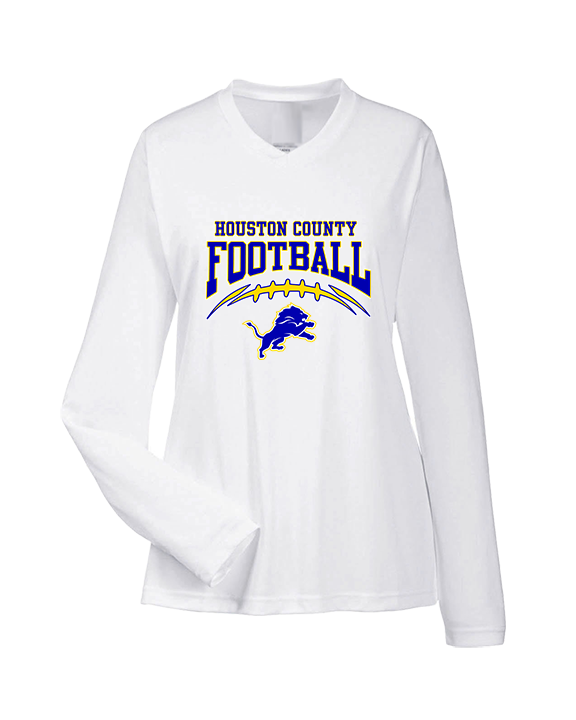 Houston County HS Football School Football - Womens Performance Longsleeve