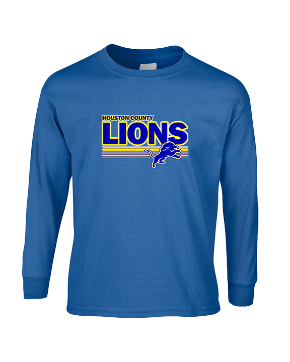 Houston County HS Football Stripes - Cotton Longsleeve