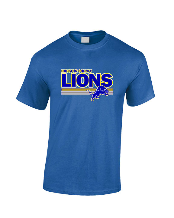 Houston County HS Football Stripes - Cotton T-Shirt
