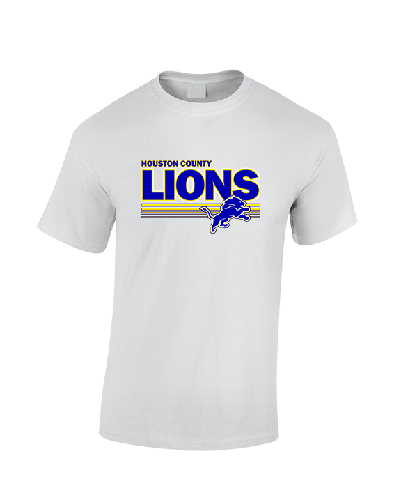Houston County HS Football Stripes - Cotton T-Shirt