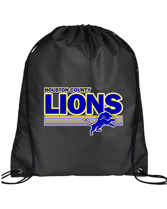 Houston County HS Football Stripes - Drawstring Bag