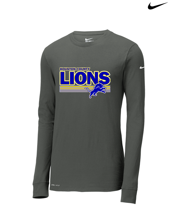 Houston County HS Football Stripes - Mens Nike Longsleeve
