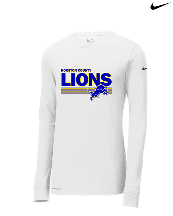 Houston County HS Football Stripes - Mens Nike Longsleeve