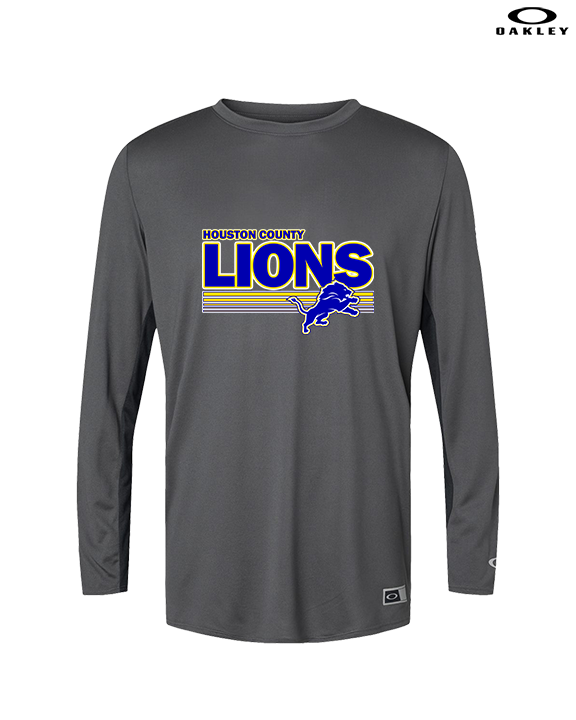 Houston County HS Football Stripes - Mens Oakley Longsleeve