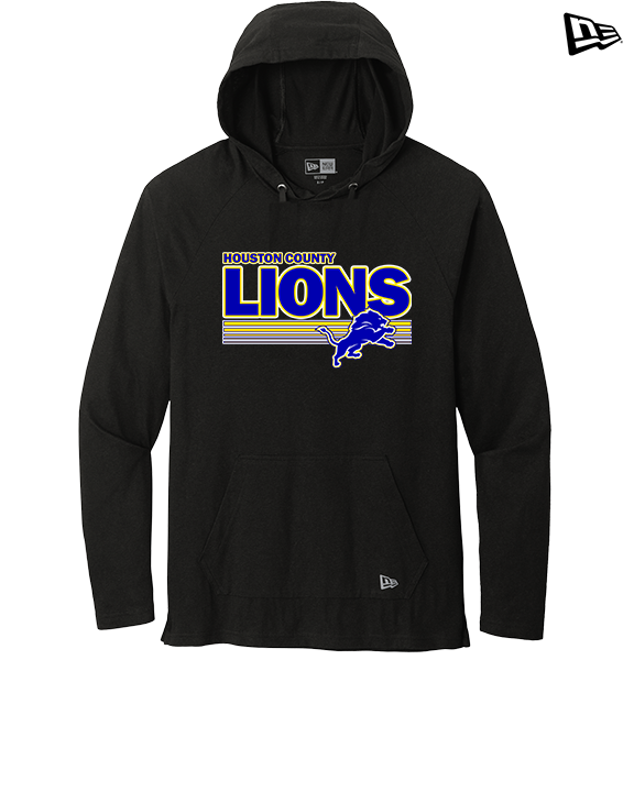 Houston County HS Football Stripes - New Era Tri-Blend Hoodie