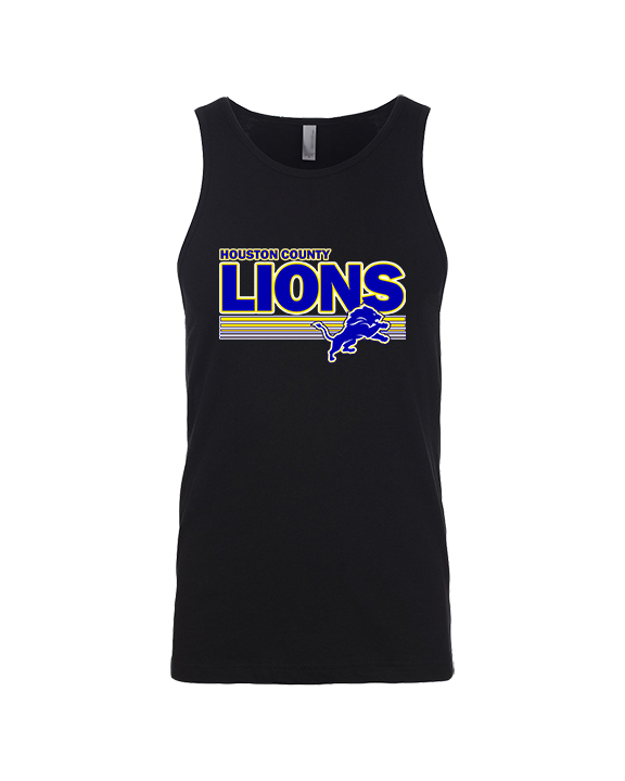 Houston County HS Football Stripes - Tank Top
