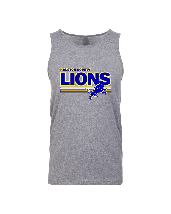 Houston County HS Football Stripes - Tank Top