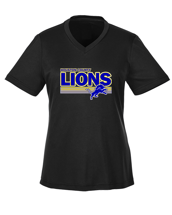 Houston County HS Football Stripes - Womens Performance Shirt