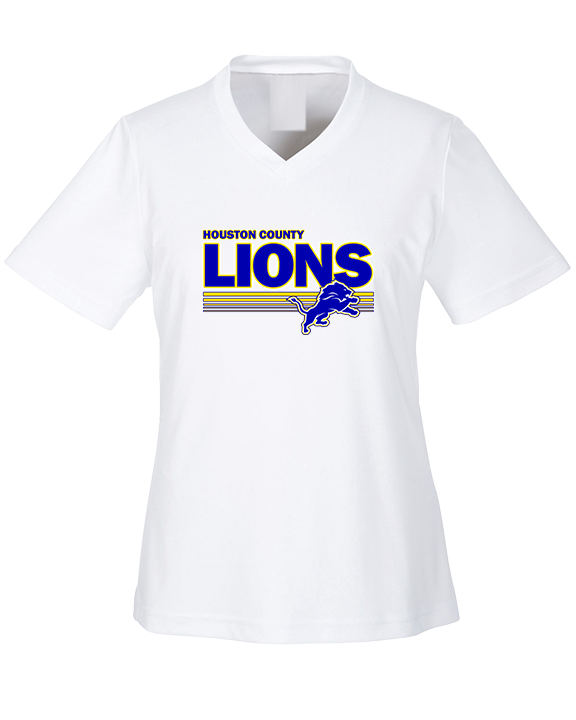 Houston County HS Football Stripes - Womens Performance Shirt