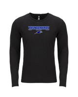 Hyde Park Academy Football Border - Tri-Blend Long Sleeve