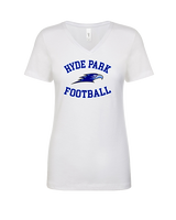 Hyde Park Academy Football Curve - Womens Vneck