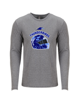 Hyde Park Academy Football Helmet - Tri-Blend Long Sleeve