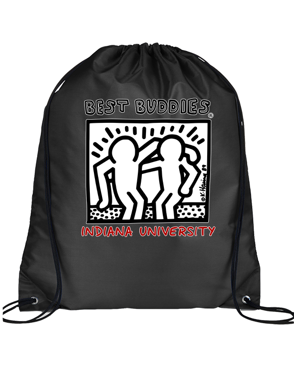 Indiana University Best Buddies Back - Drawstring Bag