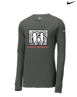 Indiana University Best Buddies Back - Mens Nike Longsleeve