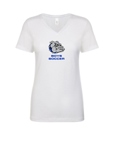 Ionia HS Boys Soccer Logo - Womens V-Neck