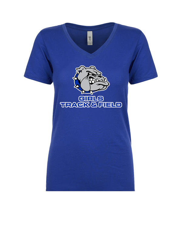 Ionia HS Girls Track and Field Logo - Womens V-Neck