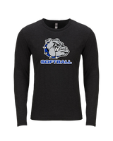 Ionia HS Softball Logo - Tri Blend Long Sleeve
