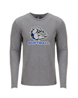 Ionia HS Softball Logo - Tri Blend Long Sleeve