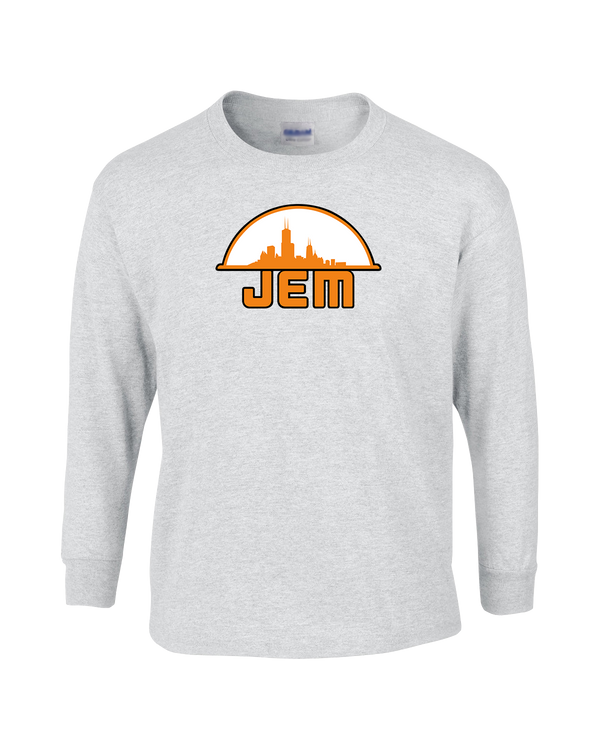 JEM Baseball Logo - Mens Basic Cotton Long Sleeve