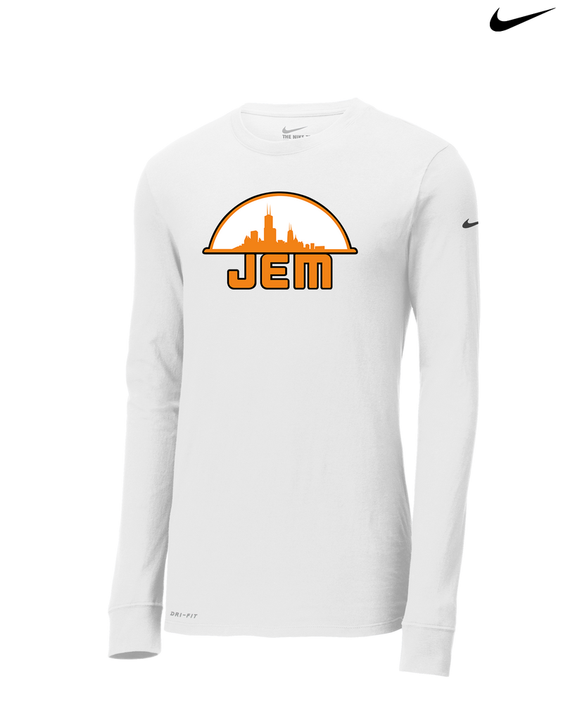 JEM Baseball Logo - Nike Dri-Fit Poly Long Sleeve