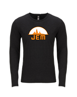 JEM Baseball Logo - Tri Blend Long Sleeve