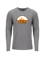 JEM Baseball Logo - Tri Blend Long Sleeve
