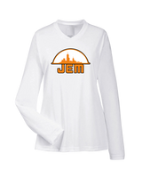 JEM Baseball Logo - Womens Performance Long Sleeve