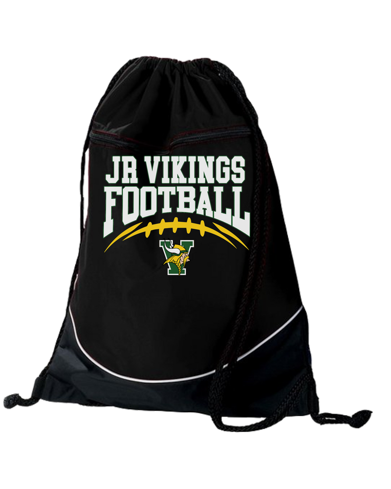 Vanden Jr Vikings Football - Two Tone Drawstring Bag
