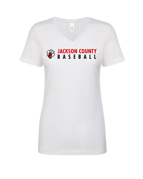 Jackson County HS Baseball Basic - Womens V-Neck