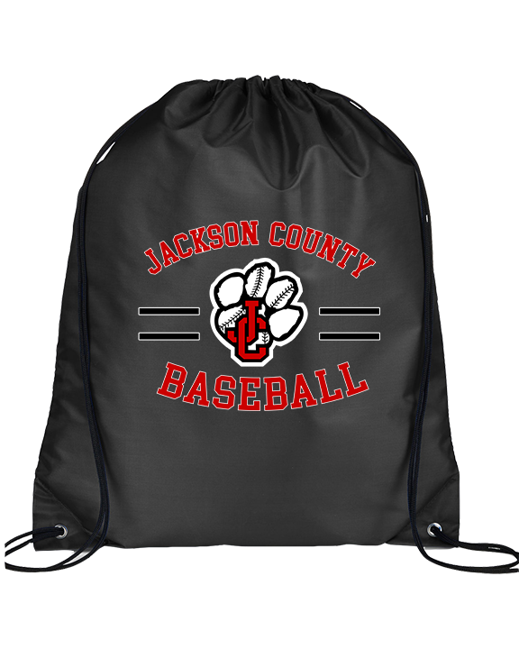 Jackson County HS Baseball Curve - Drawstring Bag
