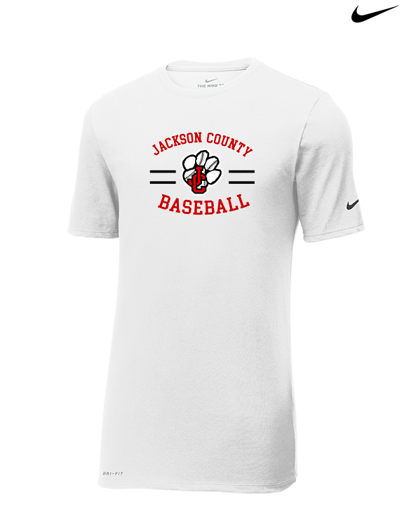 Jackson County HS Baseball Curve - Mens Nike Cotton Poly Tee