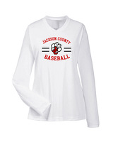 Jackson County HS Baseball Curve - Womens Performance Longsleeve