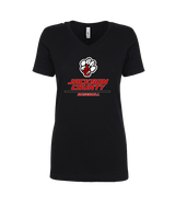 Jackson County HS Baseball Split - Womens Vneck