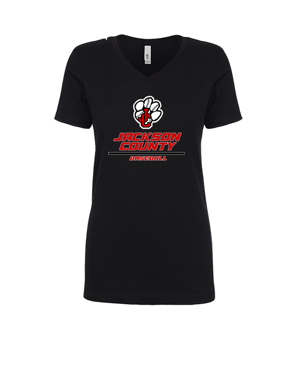 Jackson County HS Baseball Split - Womens Vneck