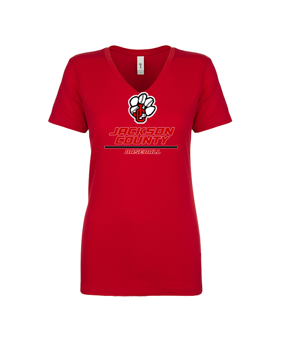 Jackson County HS Baseball Split - Womens Vneck