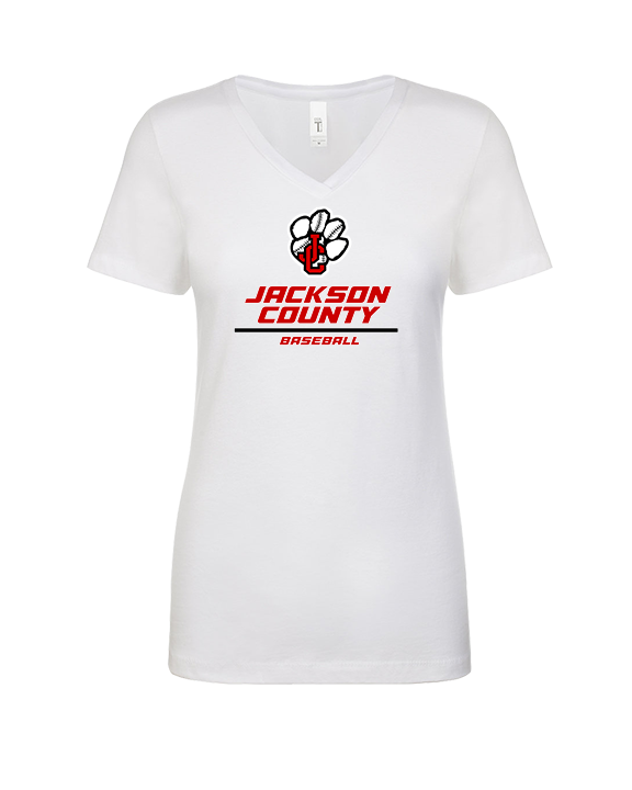 Jackson County HS Baseball Split - Womens Vneck