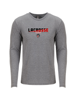 Jackson County HS Boys Lacrosse Cut - Tri - Blend Long Sleeve