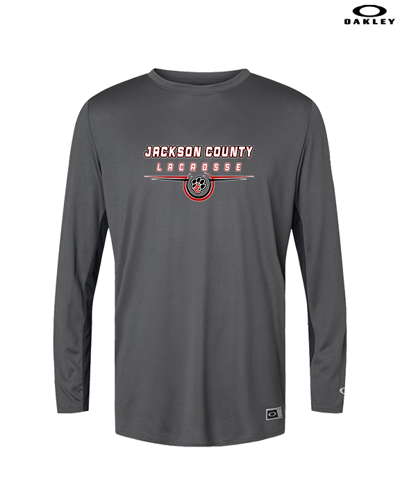 Jackson County HS Boys Lacrosse Design - Mens Oakley Longsleeve