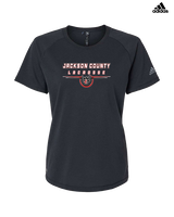 Jackson County HS Boys Lacrosse Design - Womens Adidas Performance Shirt