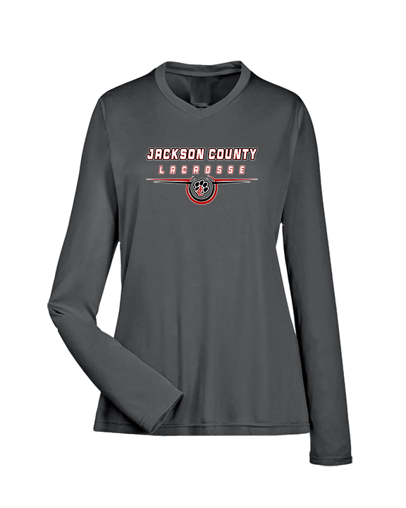 Jackson County HS Boys Lacrosse Design - Womens Performance Longsleeve