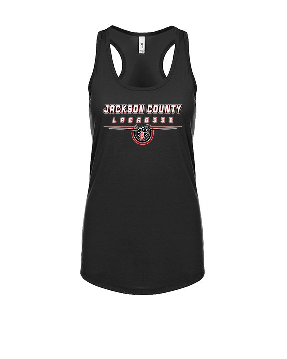 Jackson County HS Boys Lacrosse Design - Womens Tank Top