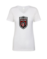 Jackson County HS Soccer Emblem - Womens V-Neck