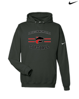 Jackson Memorial Softball Curve - Nike Club Fleece Hoodie