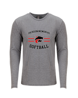Jackson Memorial Softball Curve - Tri-Blend Long Sleeve