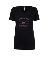 Jackson Memorial Softball Curve - Womens V-Neck
