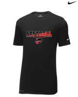 Jackson Memorial Softball Cut - Mens Nike Cotton Poly Tee