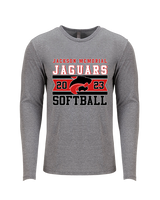 Jackson Memorial Softball Stamp - Tri-Blend Long Sleeve