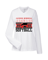 Jackson Memorial Softball Stamp - Womens Performance Longsleeve